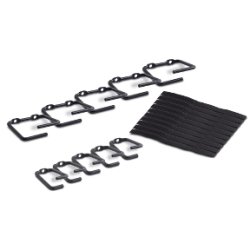 APC NetShelter Cable Management, Rings, Set of 5 small and 5 large, Black