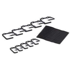 APC NetShelter Cable Management, Rings, Set of 5 small and 5 large, Black