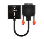 Lindy 38189 adaptador de cable de vídeo 0,1 m DVI-D VGA (D-Sub) Negro