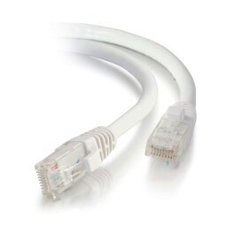 C2G Câble de raccordement réseau Cat5e avec gaine non blindé (UTP) de 2 M - Blanc