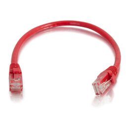 C2G Cat6 Booted Unshielded (UTP) Network Patch Cable - patch cable - 1.5 m - red