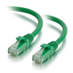 C2G Cat5e Booted Unshielded (UTP) Network Patch Cable - patch cable - 1 m - green