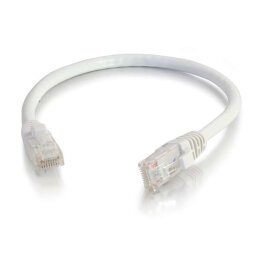 C2G Cat6 Booted Unshielded (UTP) Network Patch Cable - patch cable - 2 m - white