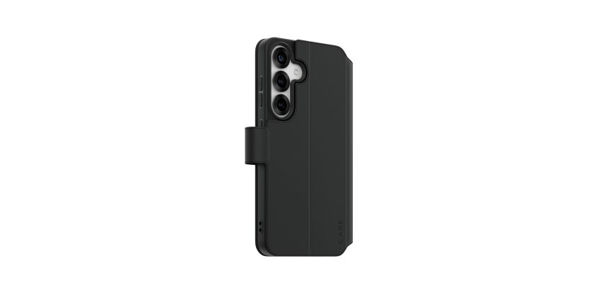 PanzerGlass CARE™ by ® Wallet Case m. Kickstand Samsung Galaxy S25 Schutzhülle für Mobiltelefone Hülle Schwarz