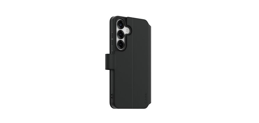 PanzerGlass CARE™ by ® Wallet Case w. Kickstand Samsung Galaxy S25 coque de protection pour téléphones portables Housse Noir