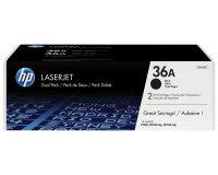HP Confezione da 2 cartucce originali di Toner nero LaserJet 36A
