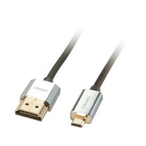 lindy 41680 cable hdmi 05 m hdmi tipo a estandar hdmi tipo d micro negro plata