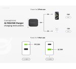 Conceptronic 2-Port 33W GaN USB PD Charger with 3-in-1 Charging Cable, USB-C x 1, USB-A x 1, QC 3.0, PPS
