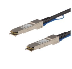 StarTech.com Câble de Connexion Directe Twinax de 1m QSFP+ vers QSFP+ Compatible Cisco QSFP-H40G-CU1M, 40 GbE QSFP+ DAC en Cuivre, Module Transmetteur Passif 40 Gbps DAC Firepower C9200 C9400