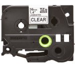 Brother TZE-161 Casete de cinta laminada original negro sobre transparente 36 mm x 8 m