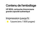 HP 951XL cartouche d'encre jaune grande capacité authentique