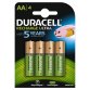 Piles Rechargeables AA 2500 mAh, lot de 4 piles