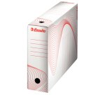 Boîte archives esselte standard carton ondulé recyclable a4 245x345mm dos 80mm assemblage manuel facil coloris blanc