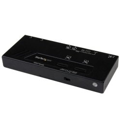 StarTech.com Switch Matricial HDMI de 2x2 con Conmutado Automático y Prioritario - Conmutador Matrix 1080p