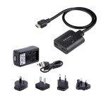 StarTech.com 2-Port HDMI Splitter, 4K 60Hz HDMI 2.0 Video, 4K HDMI Splitter 1 In 2 Out, 1x2 HDMI Display/Output Splitter, HDR/HDCP, 20in (50cm) Built-in HDMI Cable