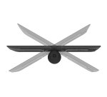 Neomounts DS42-430BL12 Support de bureau pour écran à poser 23-43"- à visser - pivotant