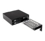 StarTech.com Backplane Rack Móvil de 4 Bahías para Unidades de Disco SATA/SAS de 2,5 Pulgadas - Intercambio en Caliente de SSDs o HDDs de 5 a 15mm - Compatible con SAS II y SATA III