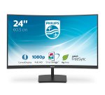 Philips E Line 241E1SC/00 écran plat de PC 59,9 cm (23.6") 1920 x 1080 pixels Full HD LED Noir
