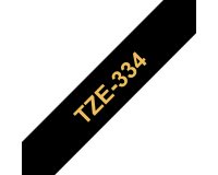 Brother TZe-334 - gelamineerde tape - 1 cassette(s) - Rol (1,2 cm x 8 m)