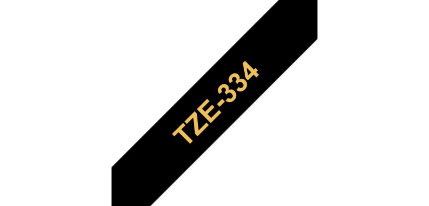 Brother TZe-334 - laminated tape - 1 cassette(s) - Roll (1.2 cm x 8 m)