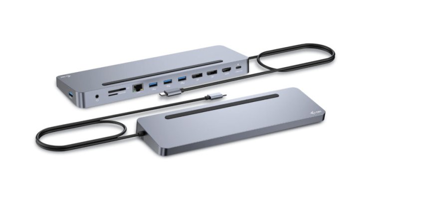 i-tec USB-C Metal Ergonomic 3x 4K Display Docking Station + Power Delivery 100 W