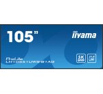 iiyama LH10551UWS-B1AG Écran d'affichage dynamique Écran plat de signalisation numérique 2,67 m (105") LED 500 cd/m² UltraWide 5K HD Noir 24/7