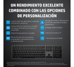 Teclado hp 975 dual inalambrico bluetooth 5.0 retroiluminacion usb-c color gris