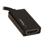 StarTech.com Mini DisplayPort naar HDMI adapter, Actieve mDP 1.4 naar HDMI 2.0 Converter, 4k 60Hz, Mini DP of Thunderbolt 1/2 Mac/PC naar HDMI Monitor/TV/Display, mDP naar HDMI Dongle