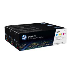 HP 131A 3-pack Cyan/Magenta/Yellow Original LaserJet Toner Cartridges
