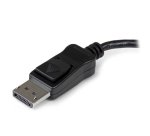 StarTech.com Hub MST de 3 Puertos DisplayPort 1.2 - Divisor Splitter DP de 3 Monitores - Adaptador DP a 2x DisplayPort 4K 30Hz 1x DisplayPort 1080 - Alimentado por USB - Windows Solamente