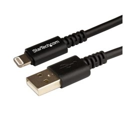 StarTech.com 3 m (10 ft.) USB to Lightning Cable - Long iPhone / iPad / iPod Charger Cable - Lightning to USB Cable - Apple MFi Certified - Black