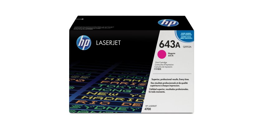 HP 643A toner LaserJet magenta authentique