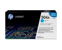 HP 504A toner LaserJet cyan authentique