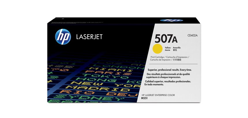 HP 507A toner LaserJet jaune authentique