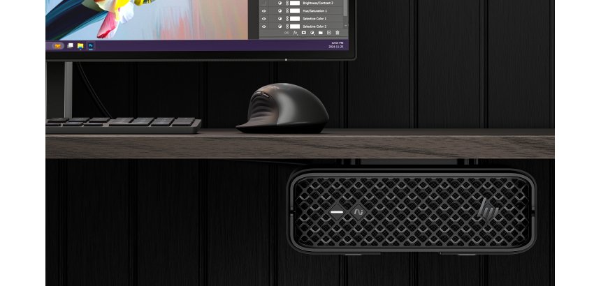 HP Z2 G1i Intel Core Ultra 7 265 32 Go DDR5-SDRAM 1 To SSD NVIDIA RTX 2000 Ada Windows 11 Pro Mini PC Station de travail AI Workstation, AI PC Noir