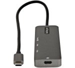 StarTech.com Adaptador Multipuertos USB-C - Docking Station USB Tipo C a HDMI 2.0b 4K de 60Hz (HDR10) - PD de 100W de Paso - Hub USB 3.0 de 4 Puertos - Replicador USBC - con Cable de 30cm