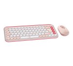 Logitech POP Icon Combo tastiera + Mouse Bluetooth (Rosa, Bianco)