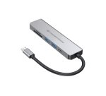 Conceptronic DONN02G base para portátil y replicador de puertos USB 3.2 Gen 1 (3.1 Gen 1) Type-C Aluminio