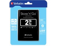 Verbatim Disco rigido portatile Store 'n' Go USB 3.0 da 2 TB Nero