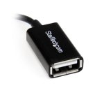 StarTech.com Câble adaptateur Micro USB à angle droit vers USB Host OTG de 12cm - Mâle / Femelle