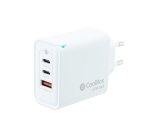 CoolBox CARGADOR GAN 65W USB-C/USB-C/USB-A PARED