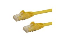 StarTech.com Cable de Red de 0,5m Amarillo Cat6 UTP Ethernet Gigabit RJ45 sin Enganches