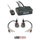 Lindy 2 Port VGA, USB 2.0 & Audio Cable KVM Switch