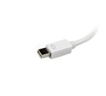 StarTech.com Adaptateur de voyage Mini DisplayPort vers VGA / DVI / HDMI - Convertisseur vidéo 3-en-1 - Blanc
