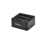 StarTech.com Docking Station de 2 Bahías USB 3.0 a SATA - Base de Acoplamiento USB de Discos Duros SSD SATA I/II/III de 2,5/3,5" - de Intercambio en Caliente - Carga Superior