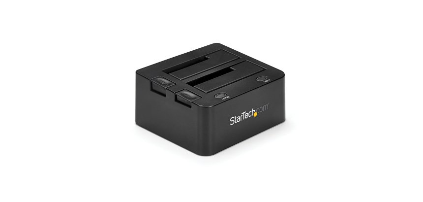 StarTech.com Docking Station de 2 Bahías USB 3.0 a SATA - Base de Acoplamiento USB de Discos Duros SSD SATA I/II/III de 2,5/3,5" - de Intercambio en Caliente - Carga Superior