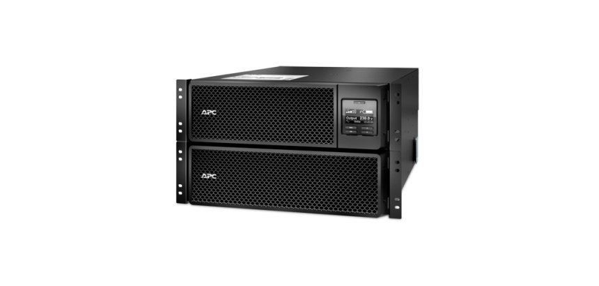 APC Smart-UPS On-Line SRT8KRMXLI - 8kW/VA, 6x C13 + 4x C19 + sortie monophasée câblée, montable en rack, NMC intégré