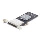 StarTech.com Tarjeta PCIe 2.1x2 (Compatible con x4, x8 y x16) de Red de Fibra Óptica/Cobre Ethernet 1Gb SFP de 4 Puertos - Chipset Controlador Intel I350-AM4 - 1000BASE/Fibra Óptica - Windows o Linux