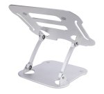 StarTech.com Laptop Stand for Desk, Ergonomic Laptop Stand Adjustable Height, Aluminum, Portable, Supports up to 22lb (10kg), Foldable Laptop Holder for Desk - Angled Notebook Computer Riser/Lift