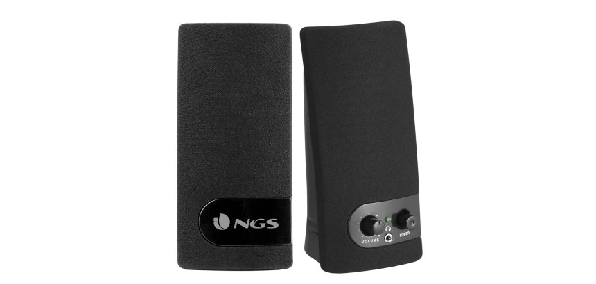 Altavoces NGS SB150, De 1 vía, 2.0 canales, Alámbrico, 4 W, 100 - 20000 Hz, Negro